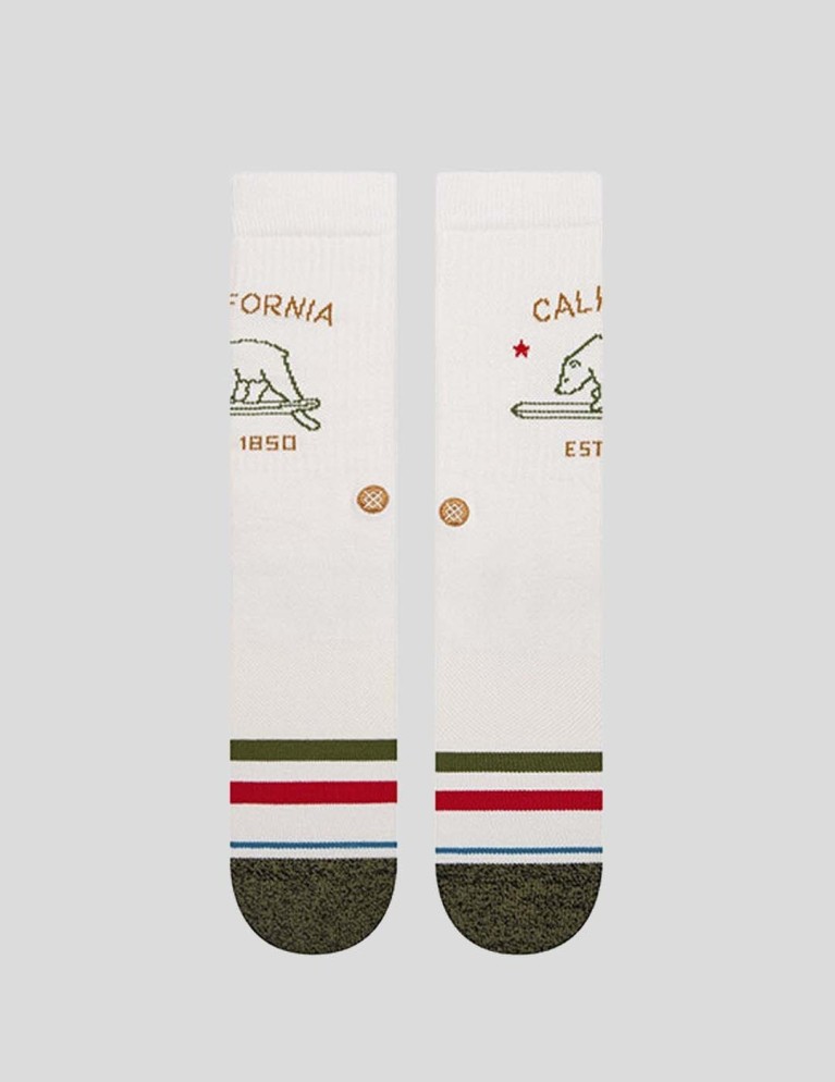 Calcetines STANCE california republic 2 socks off white